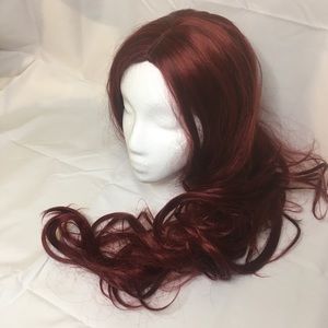 Red Long Wavy Wig